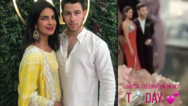 Priyanka Chopra Gets A Special Engagement Cake On The Sets of The Sky Is Pink - Watch Video!