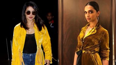 When Priyanka Chopra Aped Deepika Padukone's Velveteen Jacket On Denim Style And Looked Fetching - View Pics