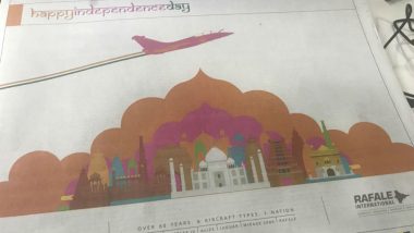 Rafale International Wishes India 'Happy Independence Day', Gives Front-page Ad in Leading Daily