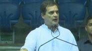 Video: 'Amit Shah Turned Off My Mic', Says Rahul Gandhi After His Microphone Goes Off at Sanjhi Virasat Bachao Sammelan' in Delhi
