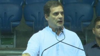 Video: 'Amit Shah Turned Off My Mic', Says Rahul Gandhi After His Microphone Goes Off at Sanjhi Virasat Bachao Sammelan' in Delhi