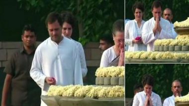 Sonia, Rahul Pay Tribute to Rajiv Gandhi on His Birth Anniversary