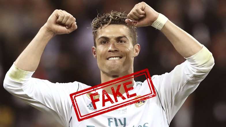 Cristiano Ronaldo Donates Rs 77 Crores For Kerala Floods Fake News And