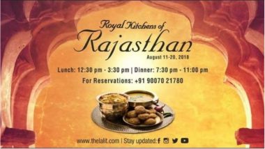 Enjoy Royal Rajasthani Dishes at the Ongoing Food Festival Organised by The LaLit, Kolkata