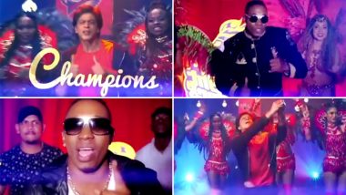 Trinbago Knight Riders Owner Shah Rukh Khan Teams Up With DJ Bravo for a New Version of Champions and You Can’t Miss It – Watch Video