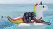 Sachin Tendulkar&rsquo;s Daughter Sara Chilling With Friends on Giant Unicorn Lake Float Will Make You Say Aila! (See Cute Picture)