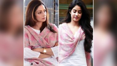 Janhvi Kapoor Pairs Sridevi's Dupatta With an Outfit and That Proves She Misses Her Mom Too Much- See Pic