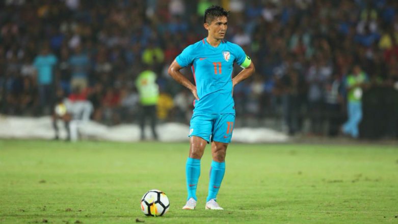 Murugananthan on X: Indian football team captain Sunil Chetri in