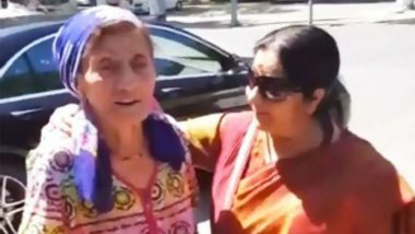 Sushma Swaraj Is Pleasantly Surprised to See an Uzbek Woman Singing 'Ichak Dana' (Watch Video)