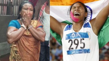 Swapna Barman’s Mother Breaks Down in Tears After Watching Indian Heptathlete's Gold Medal Win in Asian Games 2018 Is So Moving; Virender Sehwag Shares Video!