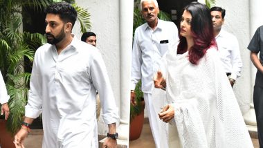 Shweta Bachchan Nanda's Father-in-law Rajan Nanda's Funeral Pics: Abhishek Bachchan and Aishwarya Rai Bachchan Attend