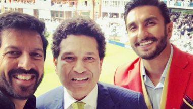 Ranveer Singh and Kabir Khan Visit Lord’s Cricket Ground With Sachin Tendulkar Before Kickstarting Prep for ’83