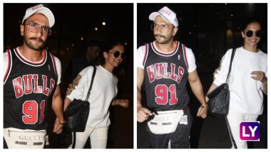 Ranveer Singh and Deepika Padukone Are All Smiles Walking Hand-In Hand As They Return From Their Vacation – See Pics