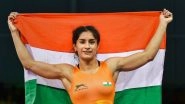 Vinesh Phogat Beats Yuki Irie in Gold Medal Match of 2018 Asian Games Women's Freestyle 50 kg Category
