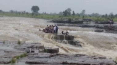 Elven Youth Drowned, Seven Rescued After Water Level Increased Near Waterfall in Madhya Pradesh's Shivpuri District (Watch Video)