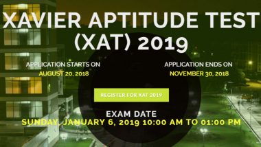 XAT XLRI Notification 2019: Online Application Process for January 2019 Exam to Begin From August 20 at xatonline.in