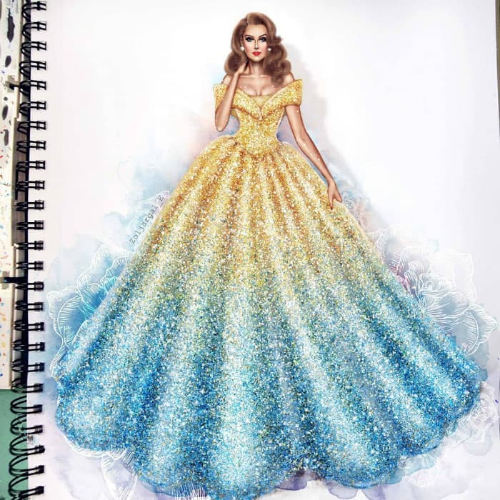 This would remind you of Disney's Belle in modern day. This would remind you of Disney's Belle in modern day.
