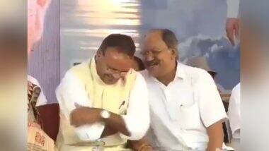 Video: BJP Ministers Seen Giggling at 'Asthi Kalash Yatra' Event to Mourn Atal Bihari Vajpayee's Death in Chhattisgarh