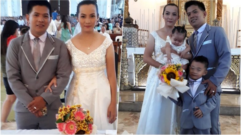 Philippine Bride Walks Down the Flooded Church Aisle: Video Goes Viral