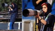 Iranian Female Photojournalist Parisa Pourtaherian Praised on Twitter for Covering Men's Football Match