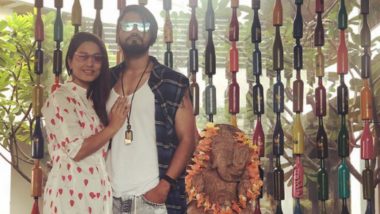 Hina Khan and Rocky Jaiswal Trolled for Wearing Footwear Near Ganpati Idol, Fans Threaten Them to Delete Picture