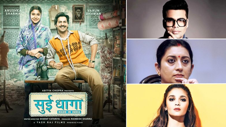Sui Dhaaga Trailer: Varun Dhawan and Anushka Sharma's Film Leaves Alia Bhatt, Karan Johar, Smriti Irani Mighty Impressed - Read Tweets