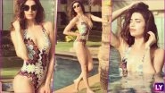 Wonderful Wednesdays! Karishma Tanna Posts Sexy Pics in Floral Monokini to Beat the Mid-Week Blues