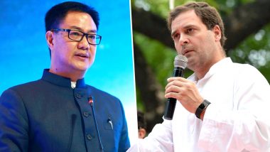 Bhima Koregaon Raids: Congress, BJP at Loggerheads Over Arrests, Kiren Rijiju Hits Out at Rahul Gandhi After His Tweet