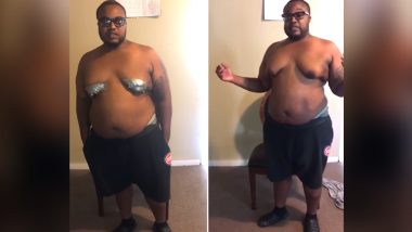 Large Moobs Force US Man To Duct Tape His C-Cup-Sized Breasts To His Chest!