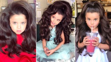 Five-Year-Old Mia Aflalo’s Beautiful Hair Makes Her an Instagram Star and Lands Her a Place in British Vogue! (View Pics)