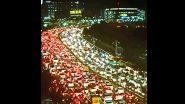 Photo of Massive Traffic Jam on Road Leading to IKEA Store in Hyderabad on Its First Day Goes Viral