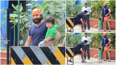 Taimur Playing Badminton with Papa Saif Ali Khan is the Cutest Thing You Will See Today - View Pics