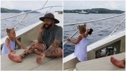 Daughter Snatches Russian Rapper Timati&rsquo;s Phone and Throws It in Water for Not Paying Attention to Her (Watch Video)