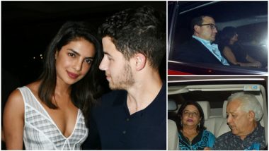 Priyanka Chopra and Nick Jonas Are a Couple in Love as They Take Their Families for Dinner Date - View Pics