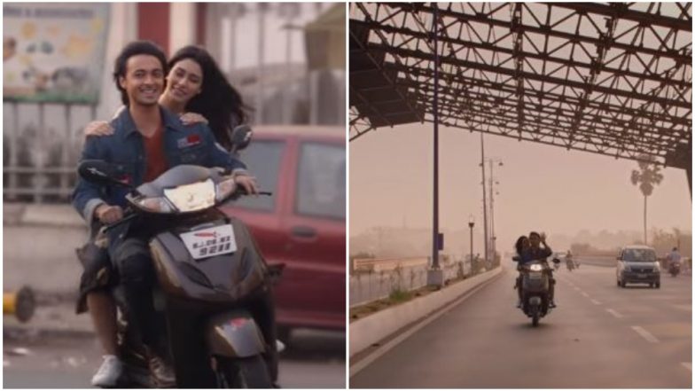 Loveratri Song Tera Hua: Driving Helmetless and on Footpaths, Aayush Sharma-Warina Hussain's Film Continues to Show Bollywood's Obsession With Flouting Traffic Rules