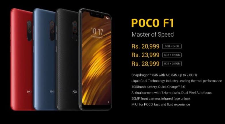 poco f1 xiaomi price