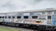 Sampark Kranti Express Painted in Mithila Art to Run on Tracks on August 23; Indian Railways Share Pictures