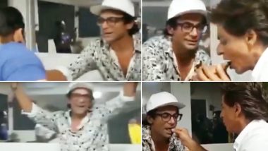 Salman Khan and Shah Rukh Khan Celebrate Sunil Grover's Birthday on Dus Ka Dum 3 Sets- Watch Video