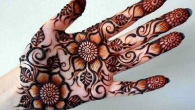 New Hartalika Teej 2021 Mehndi Designs: Easy Arabic Mehandi Design Images and Indian Henna Patterns To Apply on Front and Back Hands for Hindu Festival