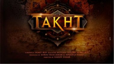 Takht First Look Out: Karan Johar Introduces Ranveer, Kareena, Alia, Vicky Kaushal, Jhanvi & Anil Kapoor As Cast of Magnum Opus