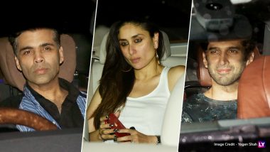 Why Did  Karan Johar, Kareena Kapoor Khan and Aditya Roy Kapur Arrive At Ranbir Kapoor's Place? (View Pics)