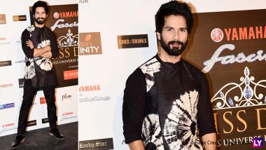 Shahid Kapoor Aces A Monochromatic Ensemble At The Miss Diva 2018 Red Carpet - View Pics