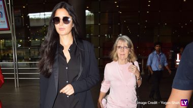 Katrina Kaif's Latest Airport Look Is a Perfect Blend of Casual and Trendy (View Pics)