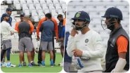 Ind vs Eng 3rd Test: Captain Virat Kohli Happy with Team India&rsquo;s Practice Session (See Pics)