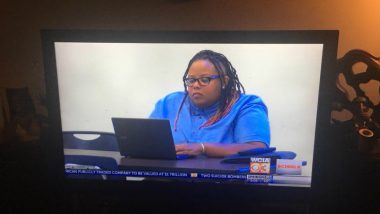 Hilarious! Woman Secretly Attending a Job Fair Was Unknowingly Broadcasted on a Local News; Post Goes Viral