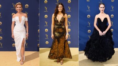 70th Emmy Awards 2018 Red Carpet: Scarlett Johansson, Mandy Moore, Samira Wiley Portray Many Ways To Rock A Plunging Neckline!