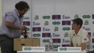 Alastair Cook Presented With 33 Beer Bottles by British Media as Farewell Gift to Celebrate His 33rd Hundred (Watch Video)