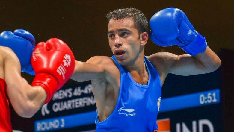 Amit Panghal Wins Gold Medal in Men s Boxing 49kg Event at 