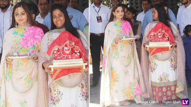 Ganesh Chaturthi 2018: Salman Khan’s Sister Arpita Welcomes Bappa at Her Home – View Pics