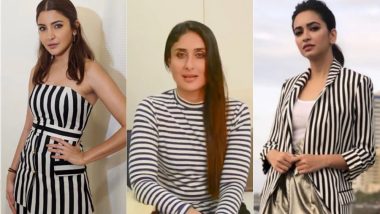 Anushka Sharma, Kareena Kapoor Khan, Kriti Kharbanda Just Gave Us Reasons To Cop Monochrome Stripes Back Into Our Lives - View Pics